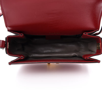 Gucci Azalea Calfskin Mini Sylvie 1969 Flap Messenger Bag New Cherry Red 5 of 12