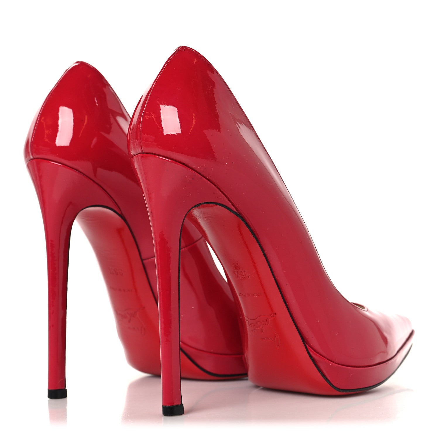 Christian Louboutin Patent Pigalle Plato 120 Pumps 38.5 Hot Pink 5 of 8