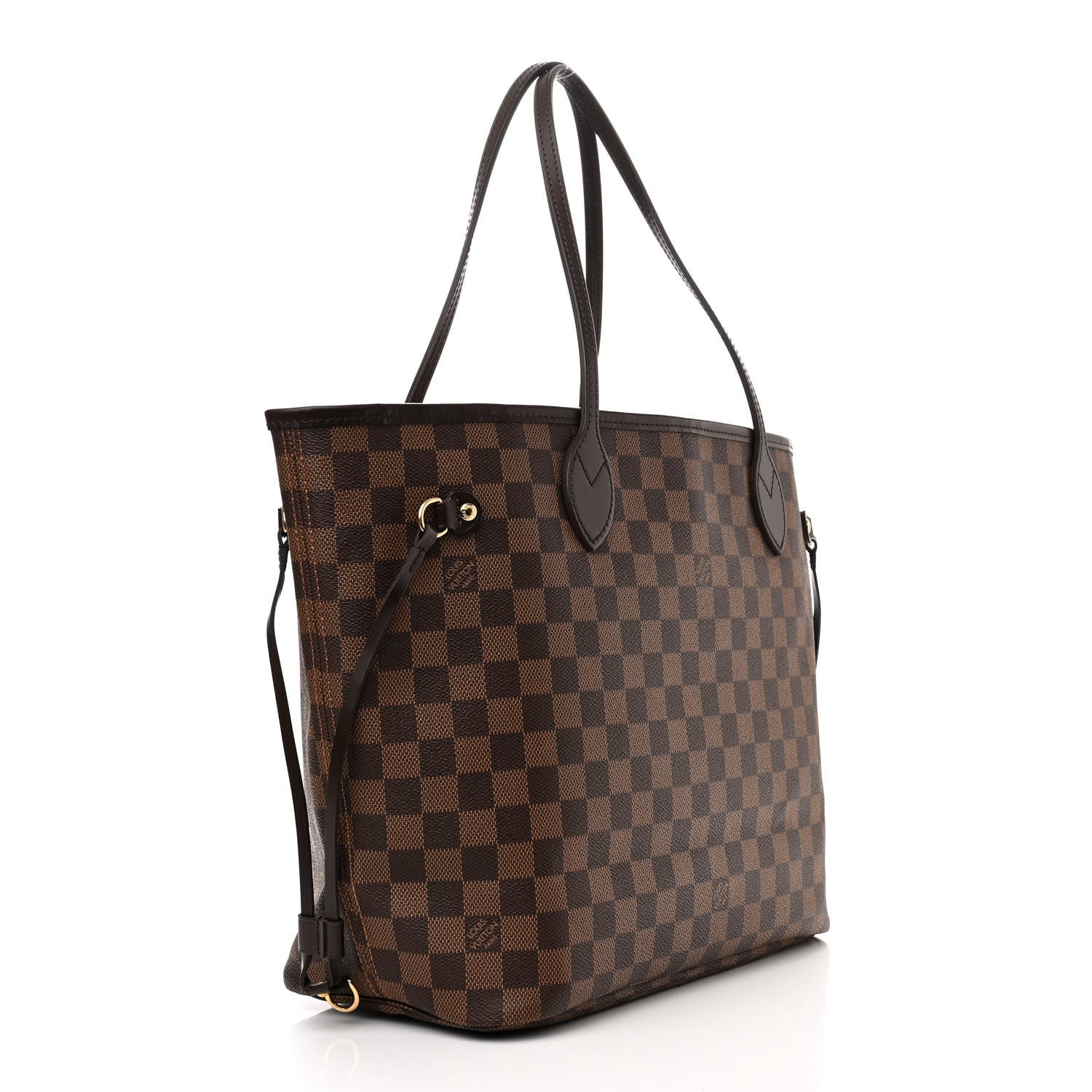 Louis Vuitton Damier Ebene Neo Neverfull MM Rose Ballerine 4 of 11