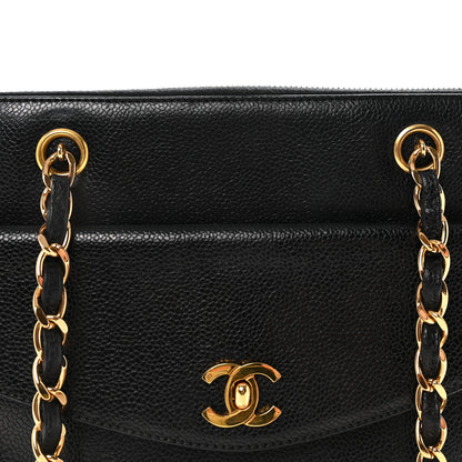 Chanel Caviar Flap Shoulder Bag Black 7 of 9