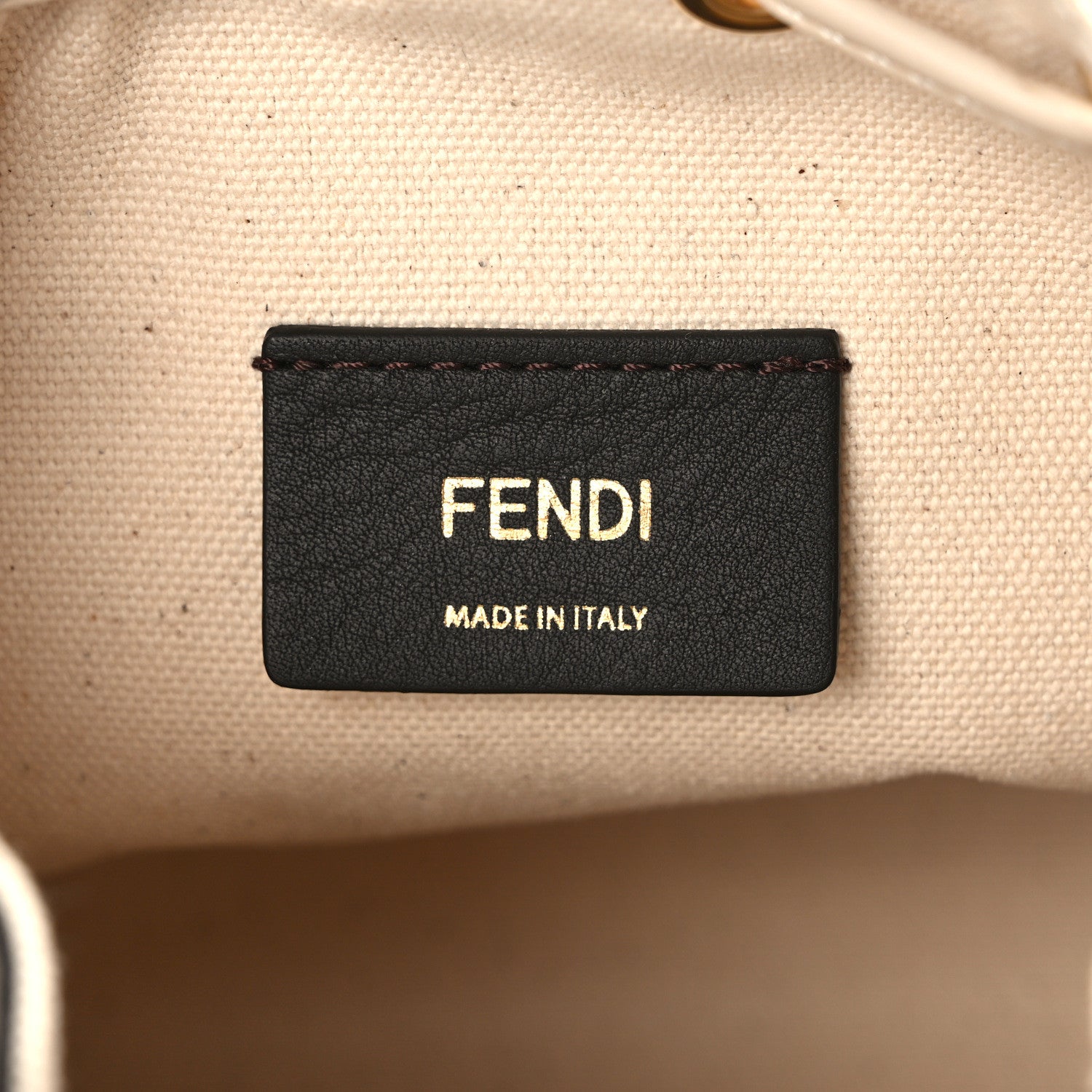 Fendi Canvas Vitello Grace F is Fendi FF Multicolor Embroidered Mini Mon Tresor Bucket Bag Grezzo Multicolor Latte 5 of 8