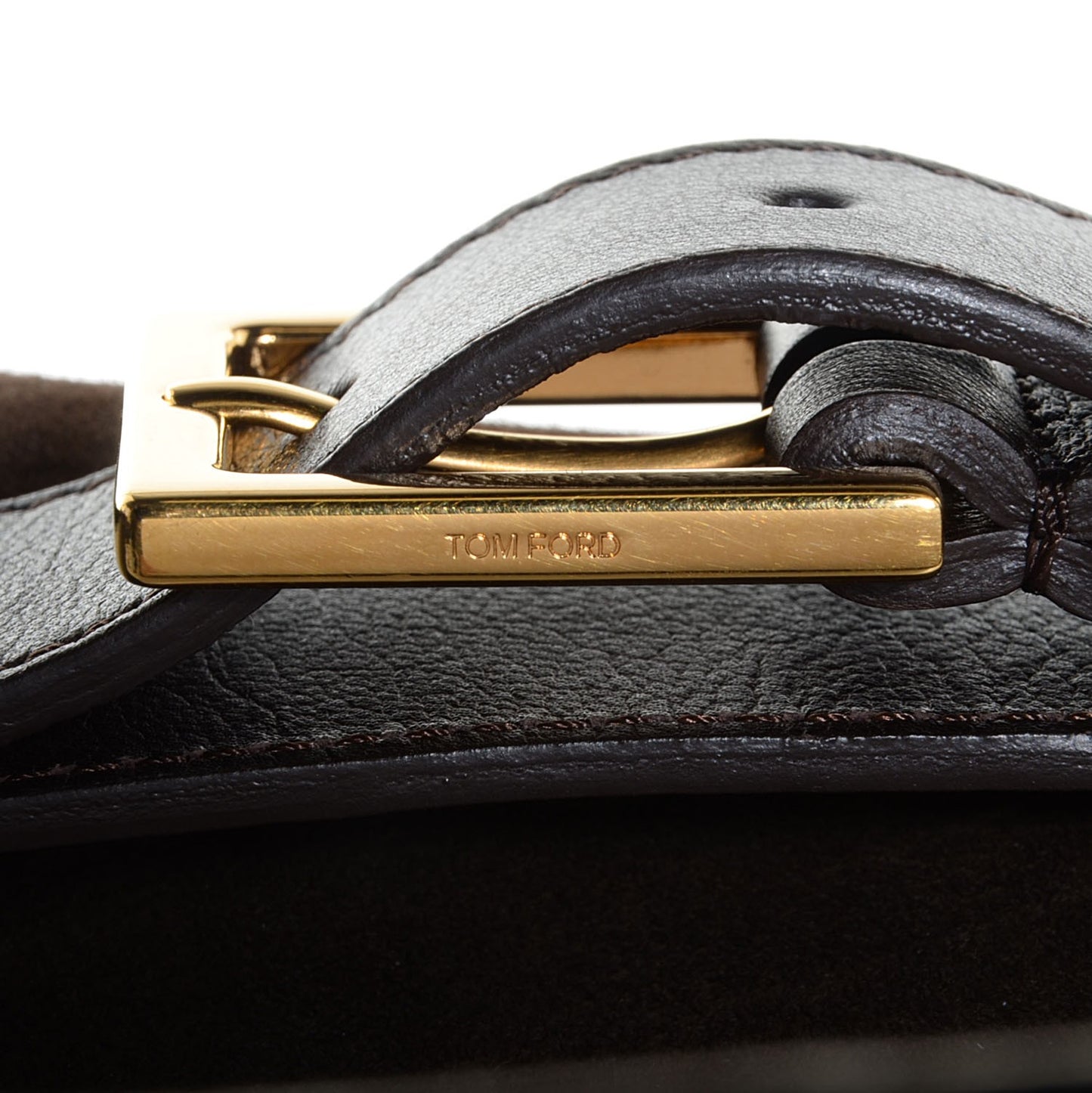 Suede Large Jennifer Bag Dark Brown