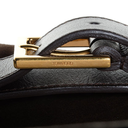 Tom Ford Suede Large Jennifer Bag Dark Brown 11 of 11