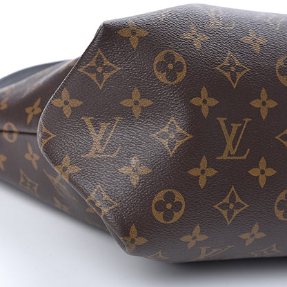 Louis Vuitton Monogram Flower Zipped Tote MM Black 9 of 9