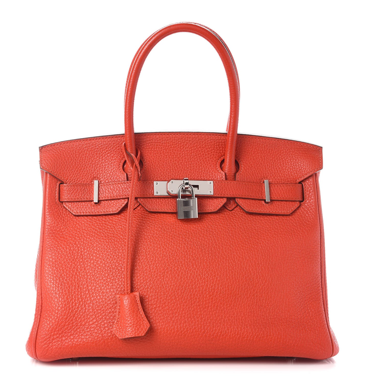 Hermes Taurillon Clemence Birkin 30 Capucine 1 of 8