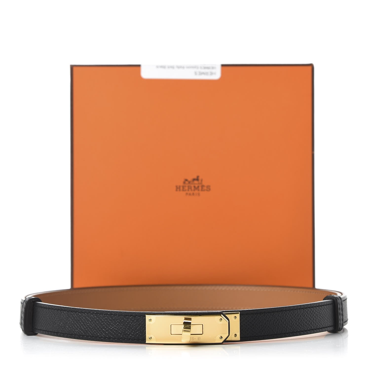 Hermes Epsom Kelly Belt Black 5 of 5