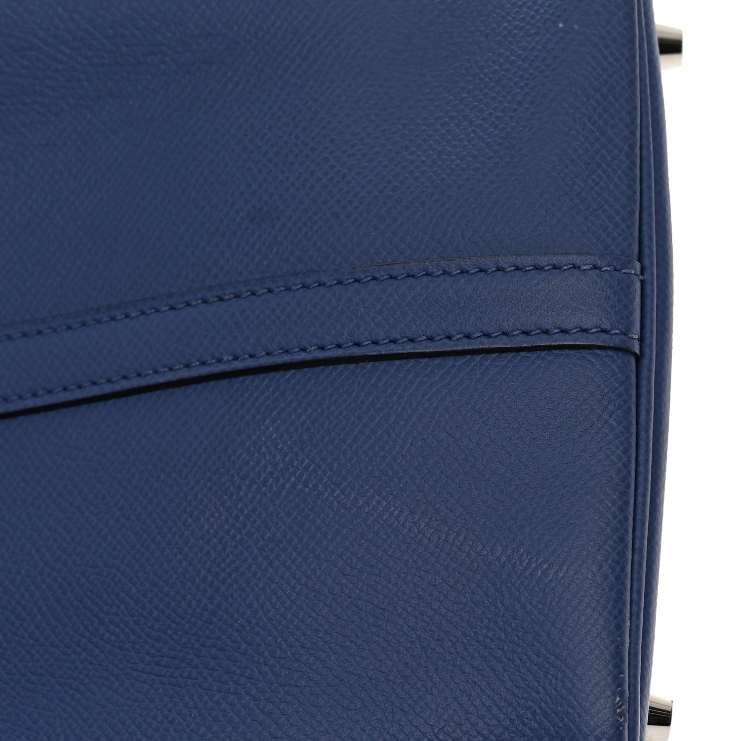 Hermes Epsom Tressage De Cuir Picotin Lock 22 MM Bleu Encre Brique Black 13 of 17
