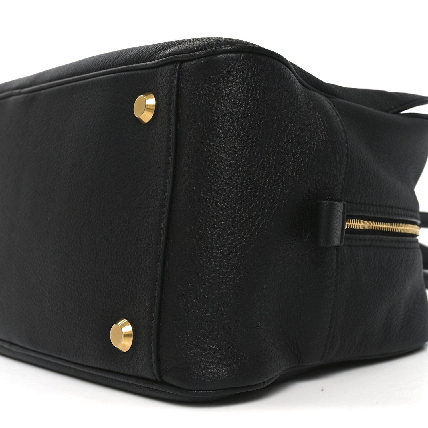 Balenciaga Grained Calfskin Medium Carrie Bowling Bag Black 9 of 9