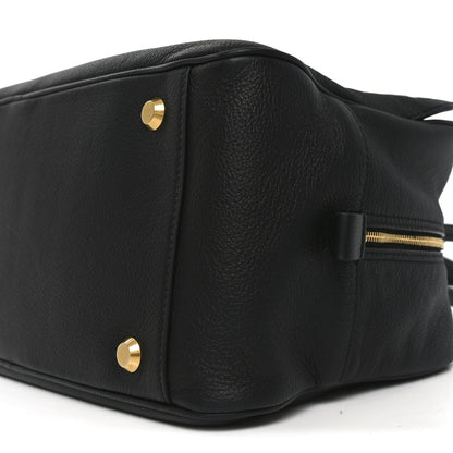 Balenciaga Grained Calfskin Medium Carrie Bowling Bag Black 9 of 9