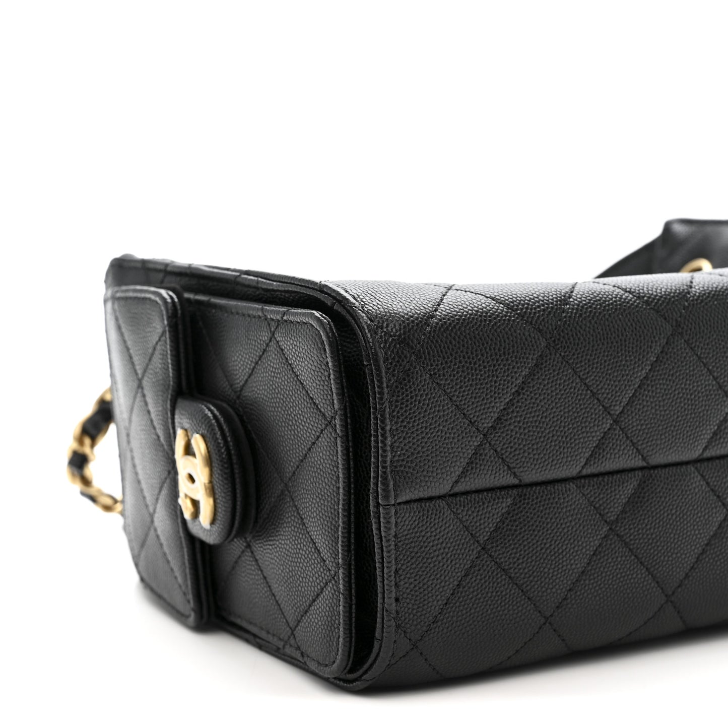 Caviar Quilted Mini Chanel 25 Handbag Black