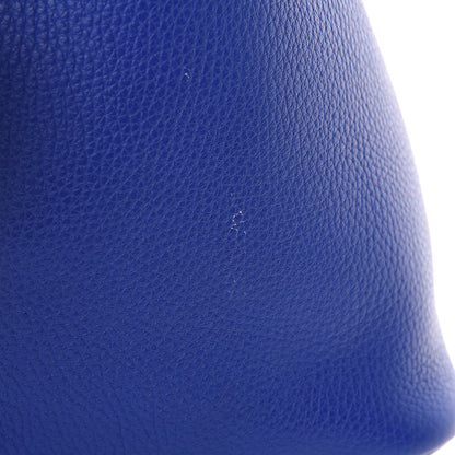 Hermes Taurillon Clemence Picotin Lock 22 MM Bleu Electrique 10 of 12