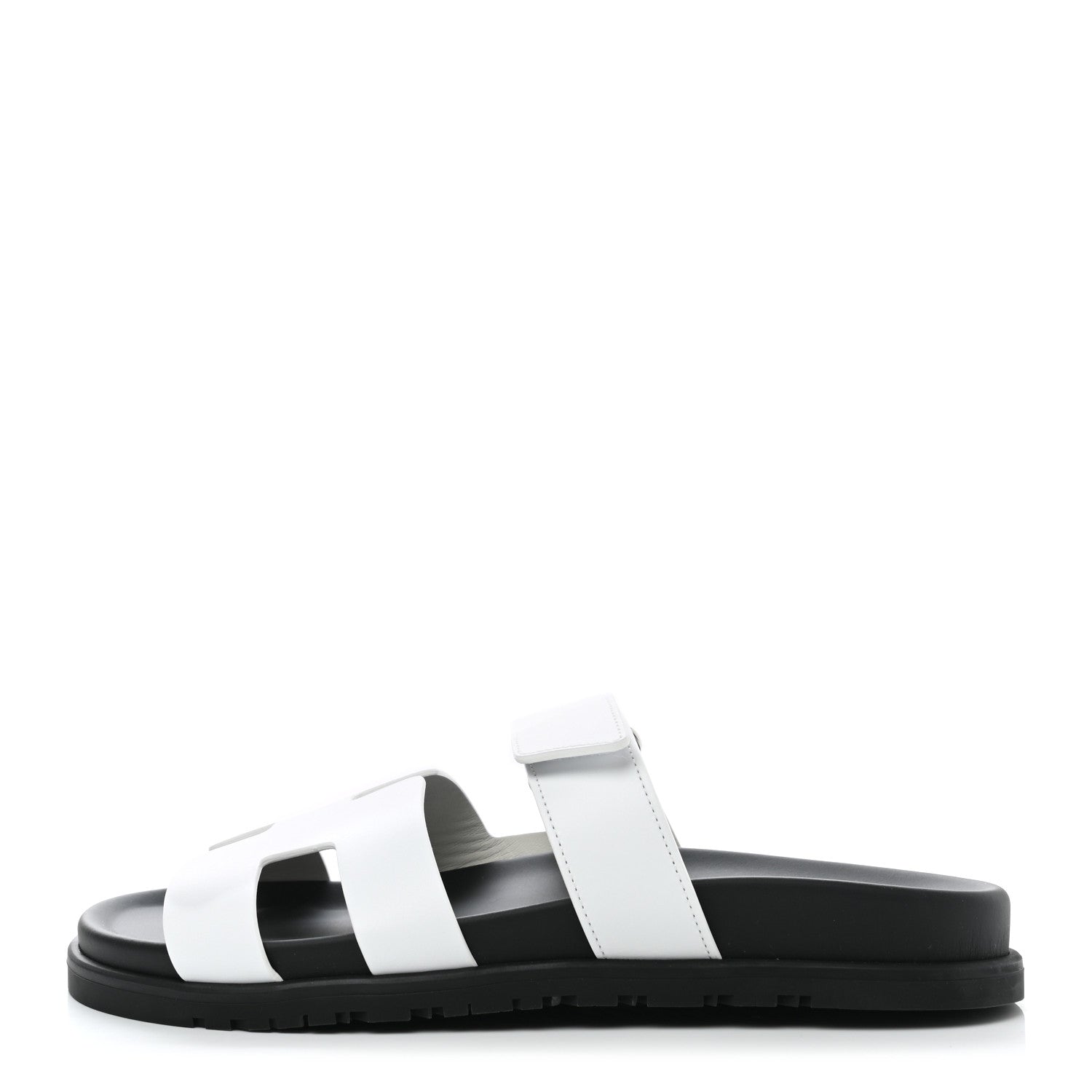 Hermes Calfskin Womens Chypre Sandals 39.5 White 1 of 9