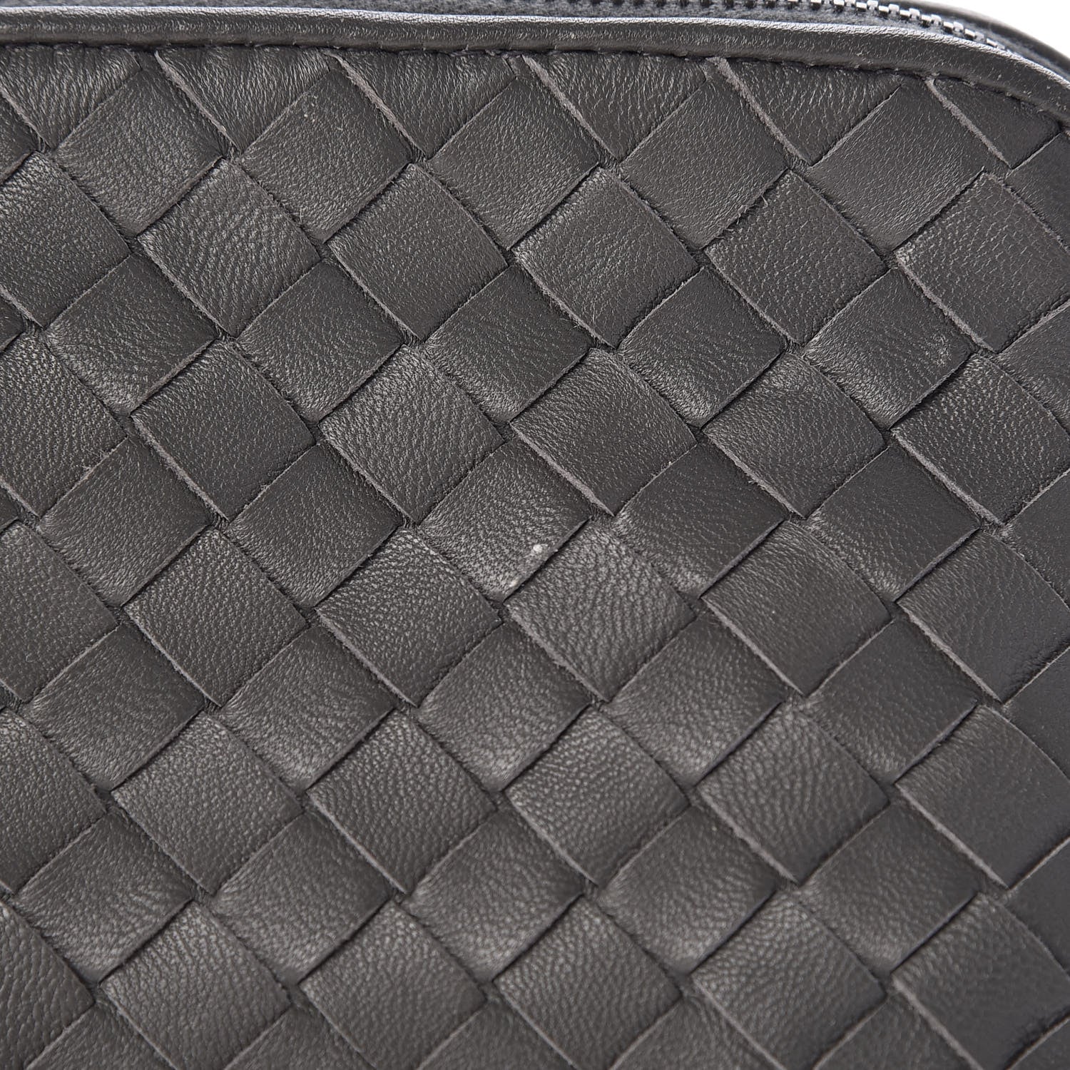Bottega Veneta Nappa Intrecciato Cosmetic Pouch Grey 9 of 11