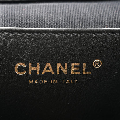Chanel Lambskin Quilted Logo Mini Backpack Black 6 of 13