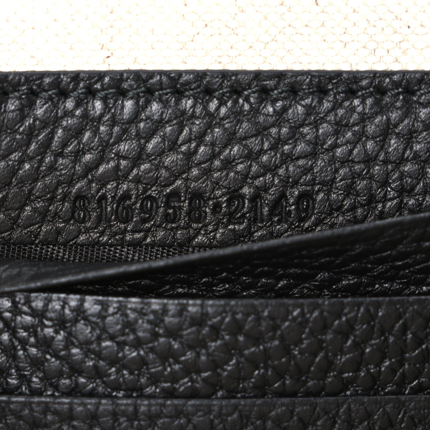 Gucci Piuma Calfskin Jumbo GG Embossed Super Mini Messenger Bag Black 7 of 10