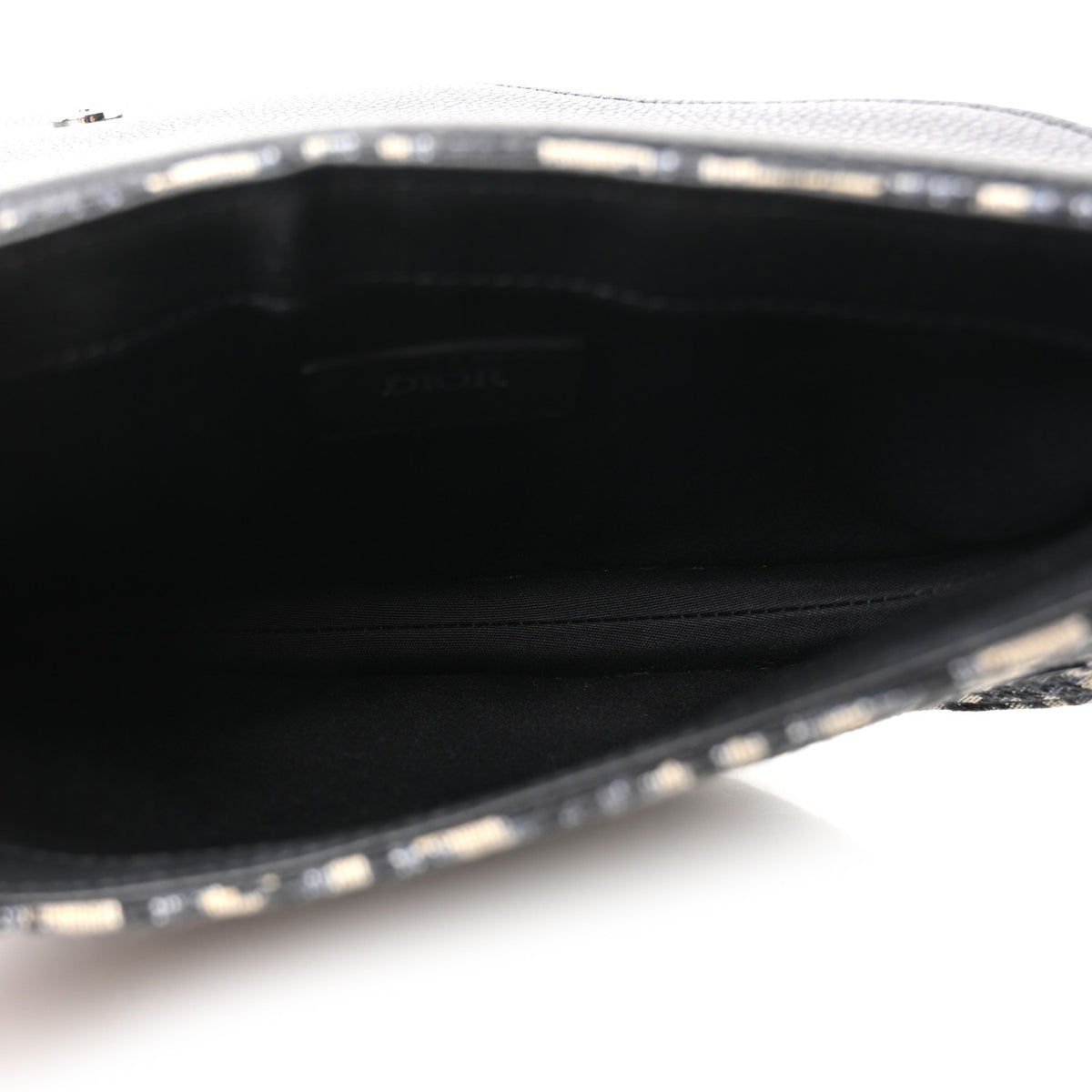 Christian Dior Oblique Saddle Messenger Pouch Beige Black 5 of 10