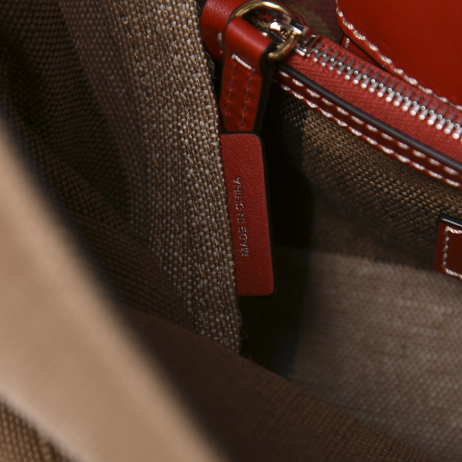 Burberry Canvas Mega Check Medium Maidstone Cadmium Red 9 of 11