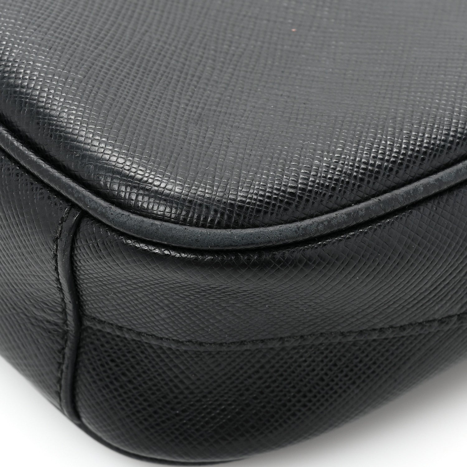 Prada Saffiano Belt Bag Black 11 of 15