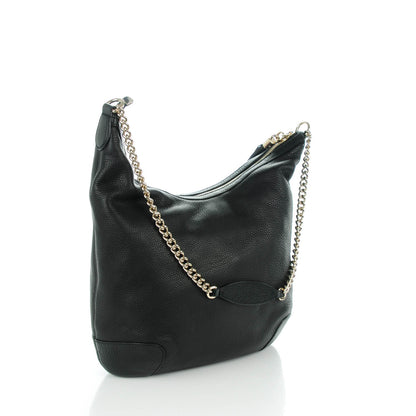 Gucci Pebbled Calfskin Medium Soho Chain Hobo Black 3 of 7