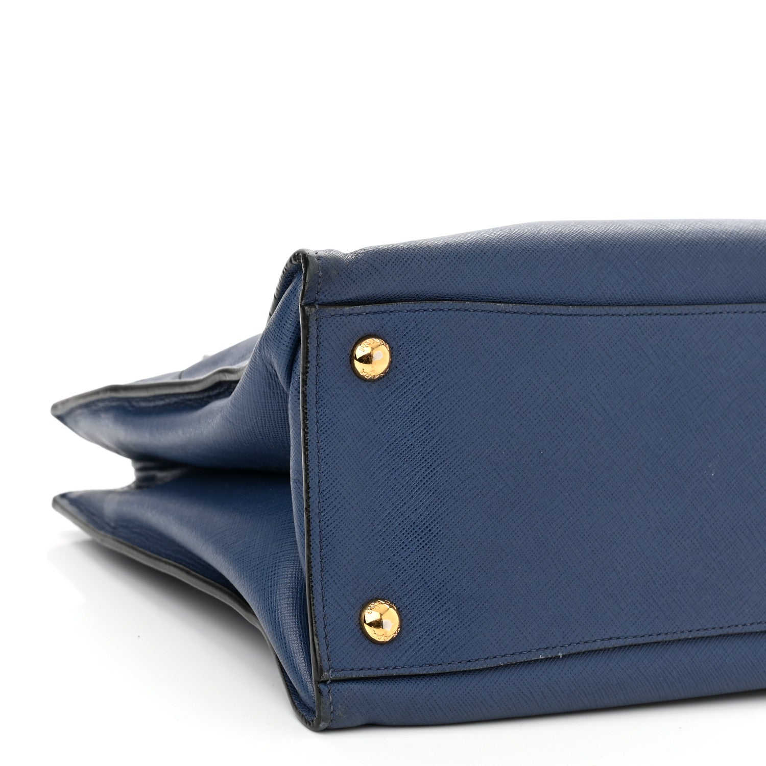Prada Saffiano Soft Triple Pocket Tote Bluette 8 of 14
