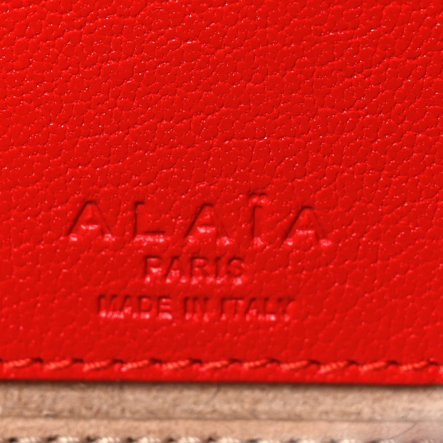 Alaia Goatskin Small Le Teckel Bag Rouge 9 of 15