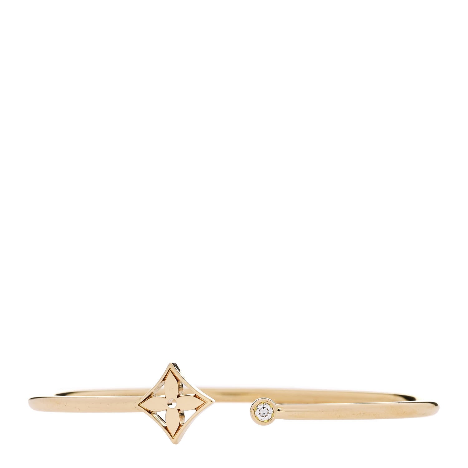 Louis Vuitton 18K Yellow Gold Diamond Idylle Blossom Twist Bracelet 1 of 3