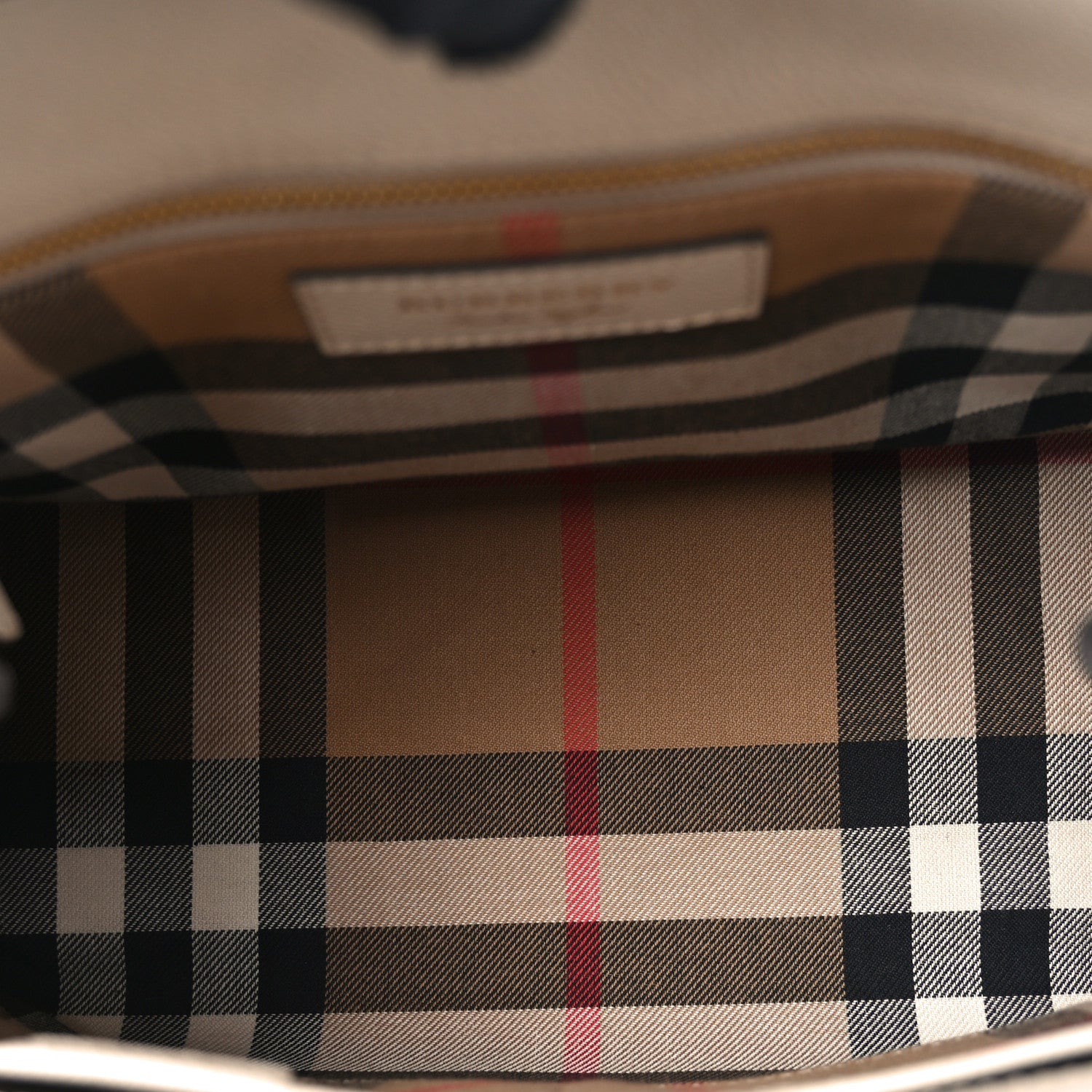Burberry Soft Grain Calfskin Medium Buckle Tote Limestone 5 of 9