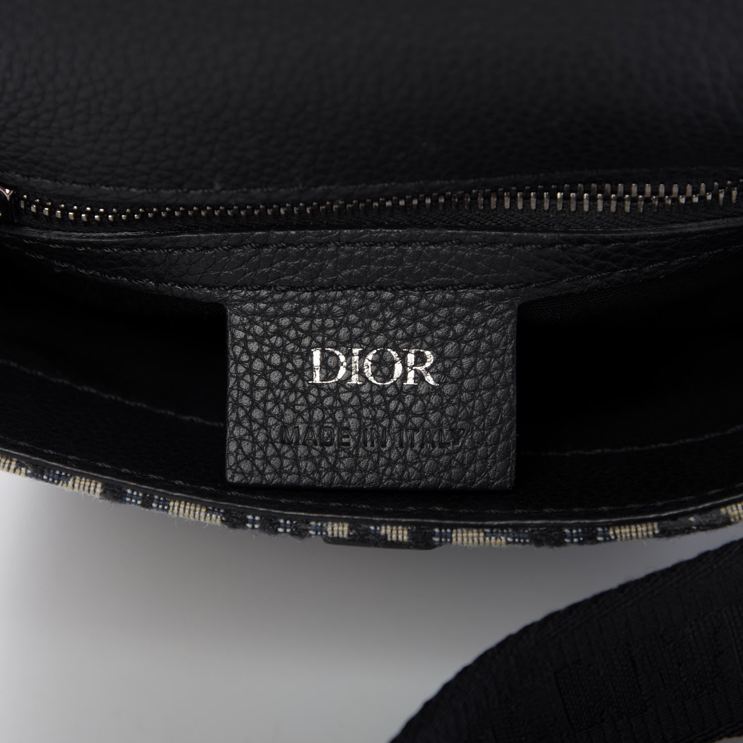 Christian Dior Oblique Saddle Pouch Blue 8 of 9