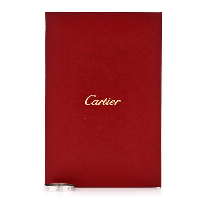 Cartier 18K White Gold 3.5mm LOVE Wedding Band Ring 49 4.75 6 of 6