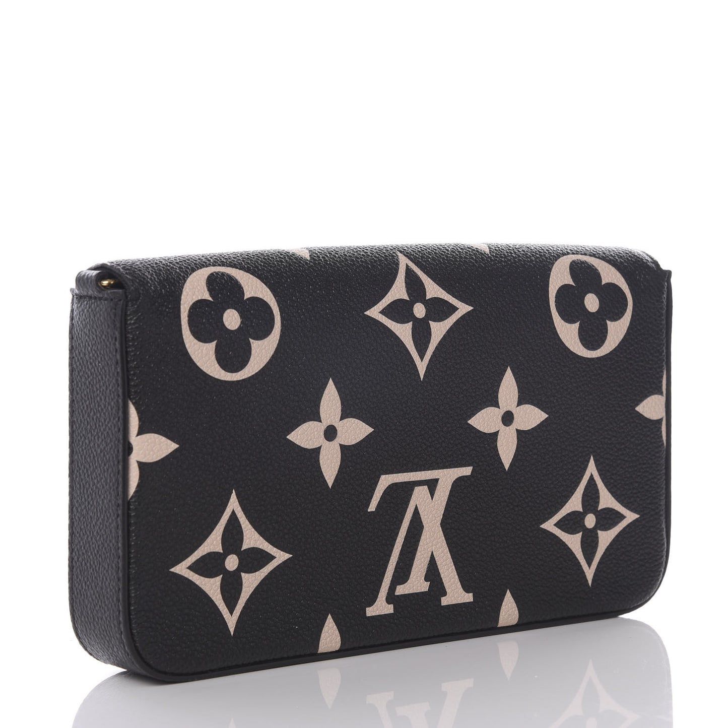 Empreinte Monogram Giant Crafty Pochette Felicie Black Creme