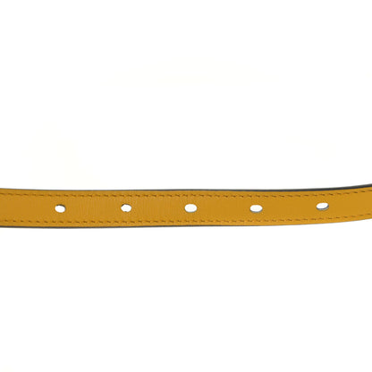 Hermes Epsom Swift 13mm Lucky 15 Belt 80 Jaune Ambre Bleu Saphir 7 of 9