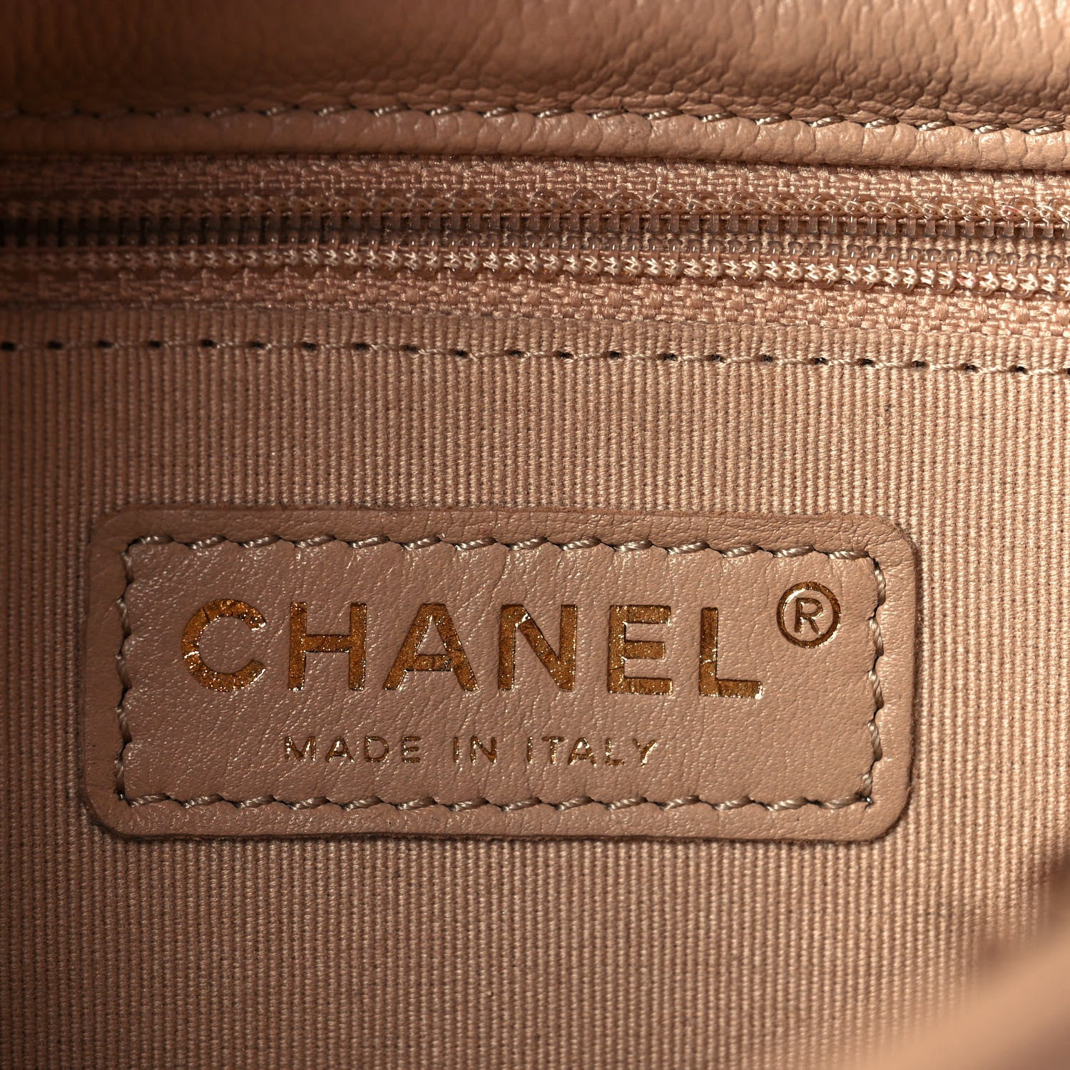 Chanel Caviar Quilted Double Pocket Backpack Beige 6 of 15