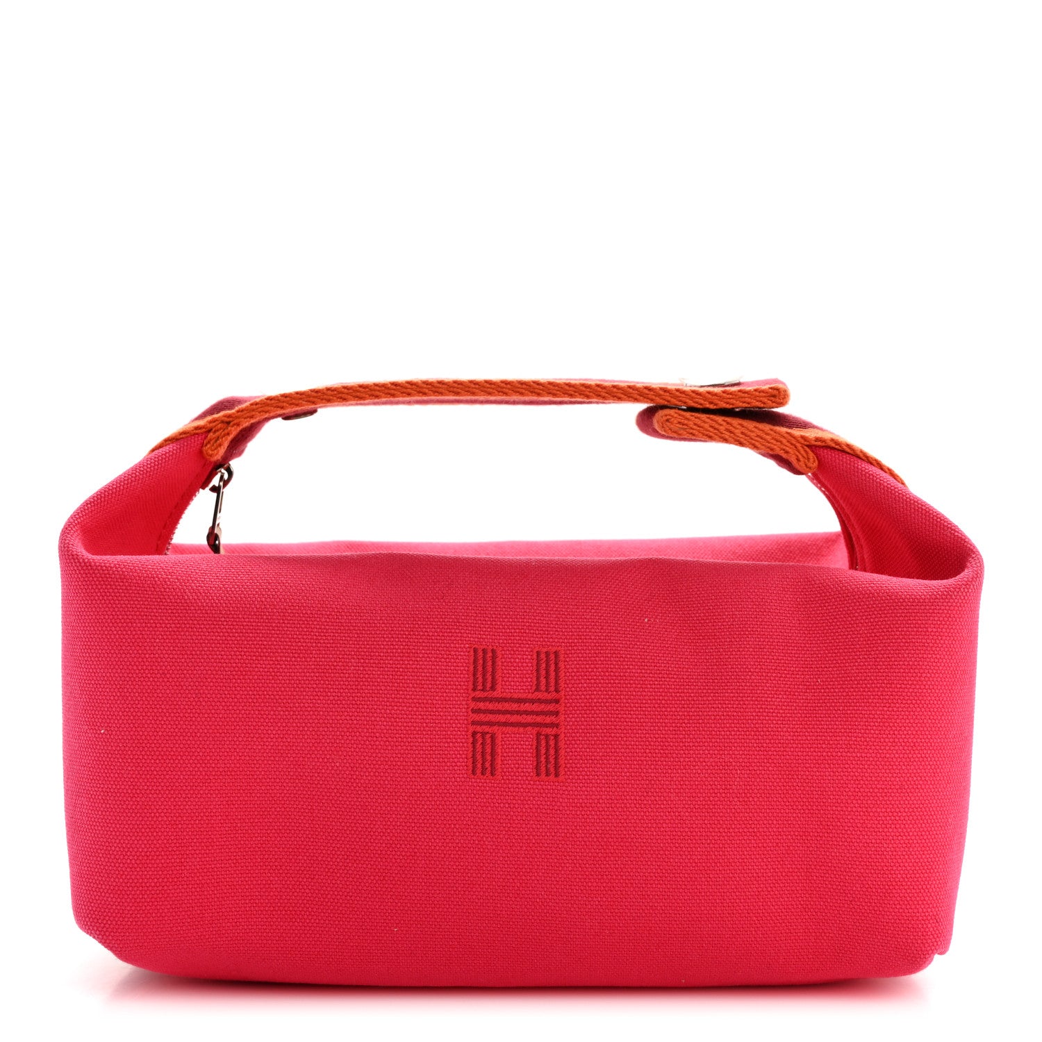 Hermes Canvas Small Bride-A-Brac Pouch Hibiscus 1 of 9