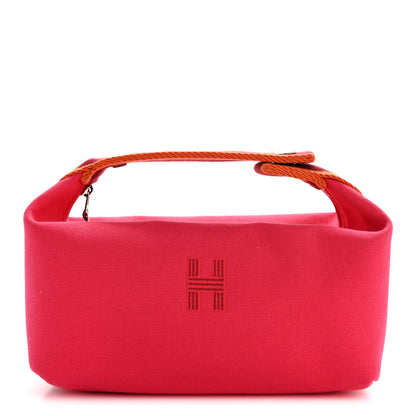 Hermes Canvas Small Bride-A-Brac Pouch Hibiscus 1 of 9