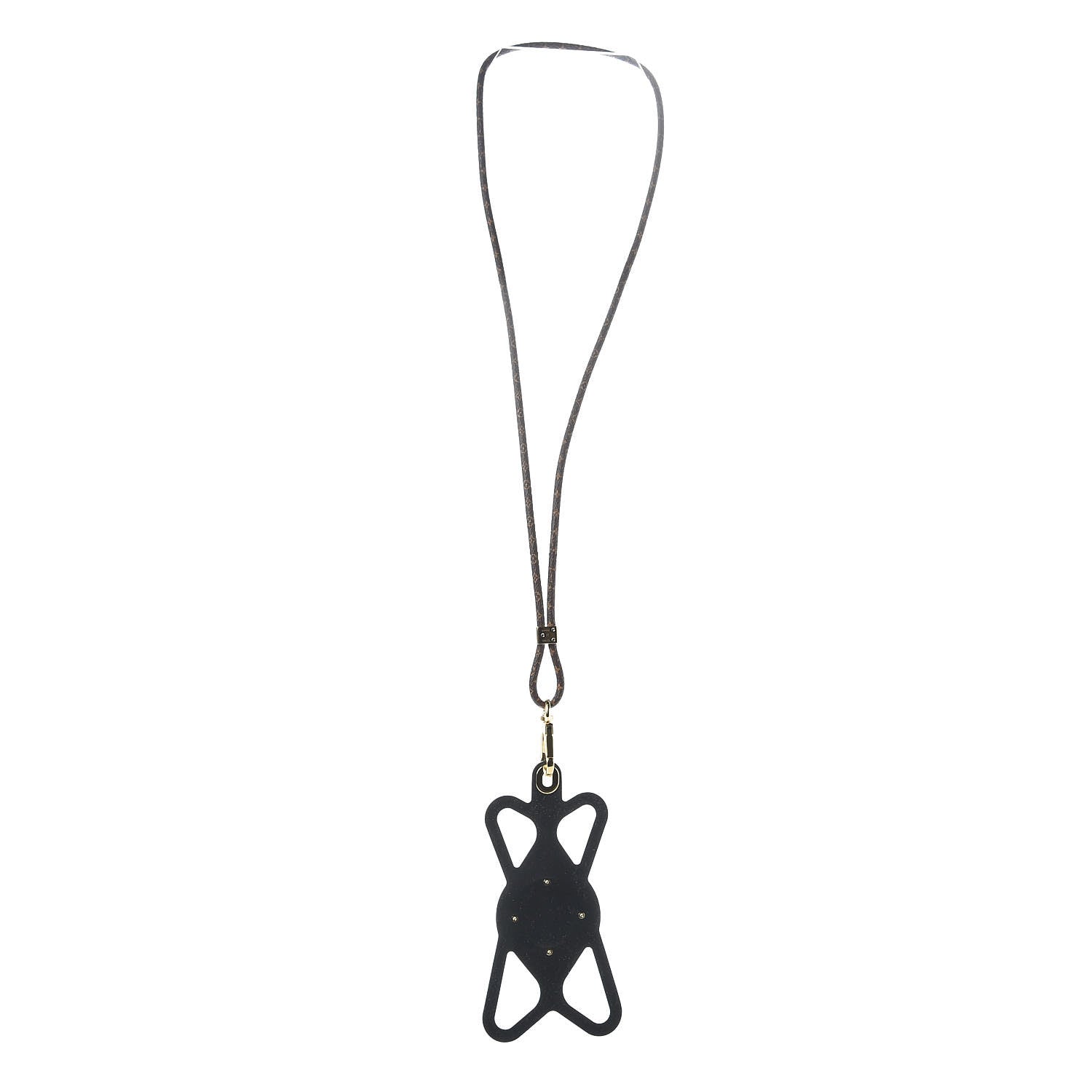 Louis Vuitton Monogram Silicone Louise Phone Holder Black 3 of 5