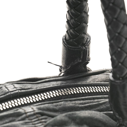 Prada Tessuto Nylon Nappa Braided Gaufre Shopping Satchel Black 10 of 10