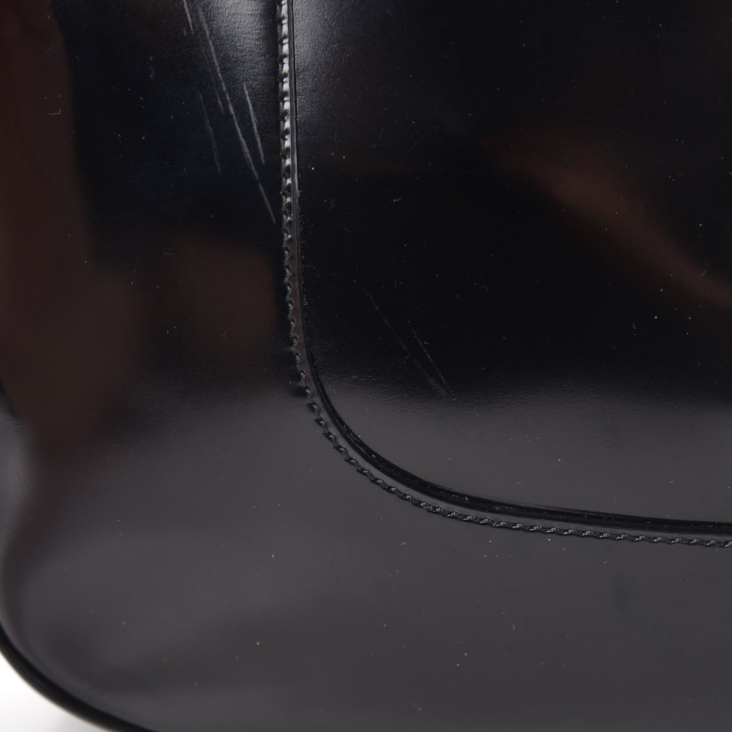 Polished Calfskin Small Hobo Black