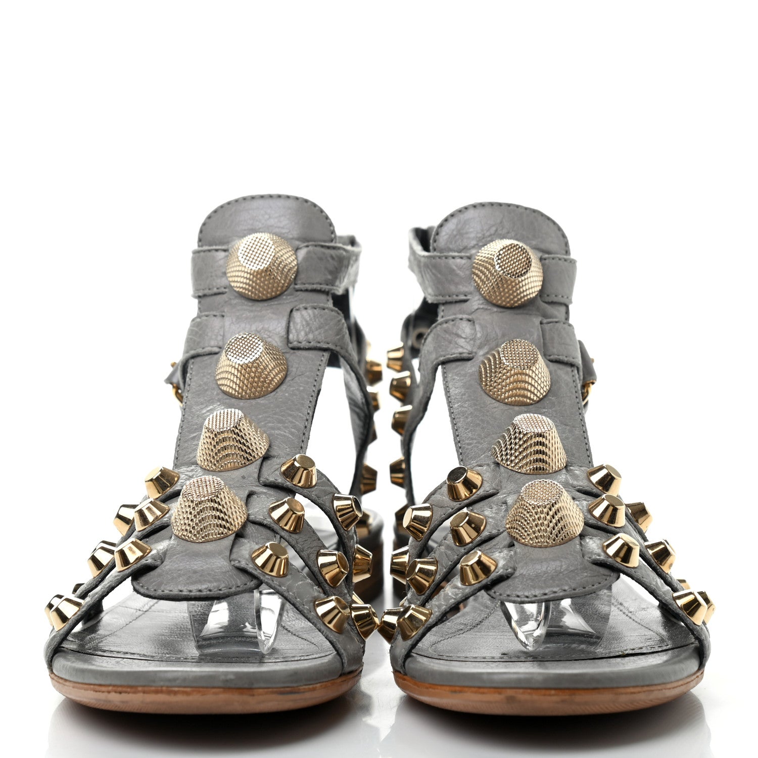 Balenciaga Agneau Giant Gold Hardware Sandals 38.5 2 of 8
