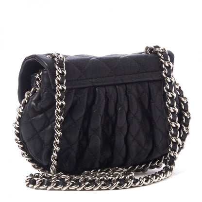 Chanel Washed Lambskin Quilted Mini Chain Around Messenger Black 3 of 13