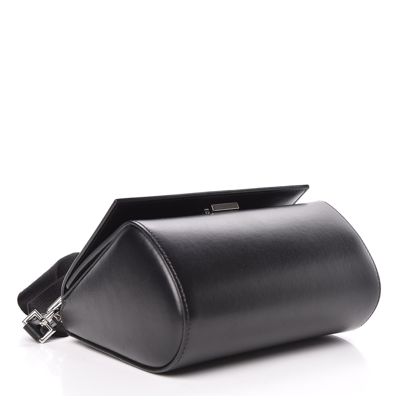 Givenchy Calfskin Mini Pandora Box Logo Strap Crossbody Bag Black 4 of 13