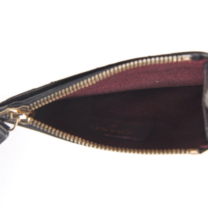 Chanel Lambskin Quilted Zip Card Holder Black 13 of 16