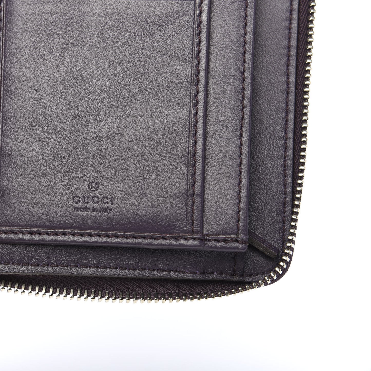 Microguccissima Zippy Wallet Purple