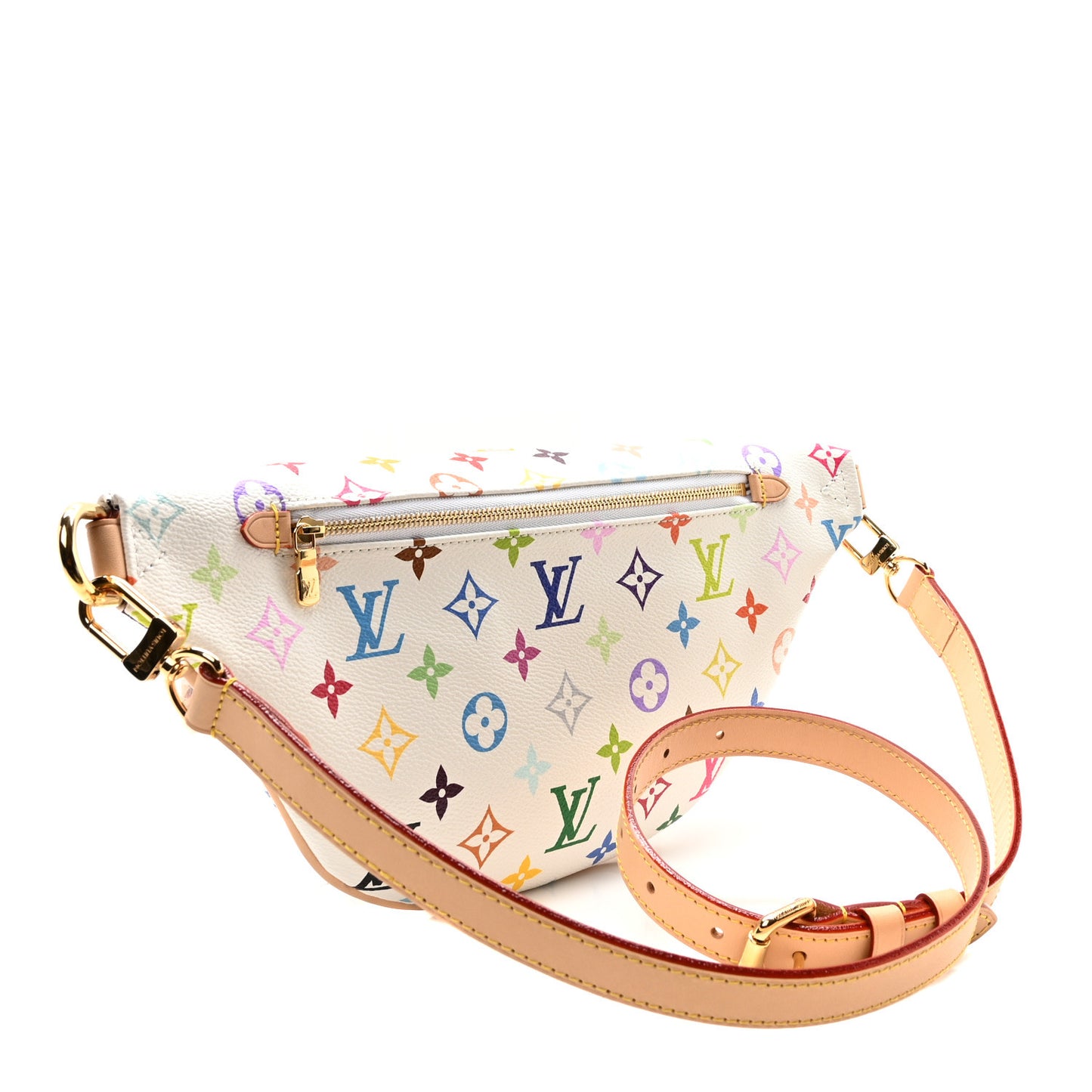 LV X TM Monogram Multicolor High Rise Bumbag White