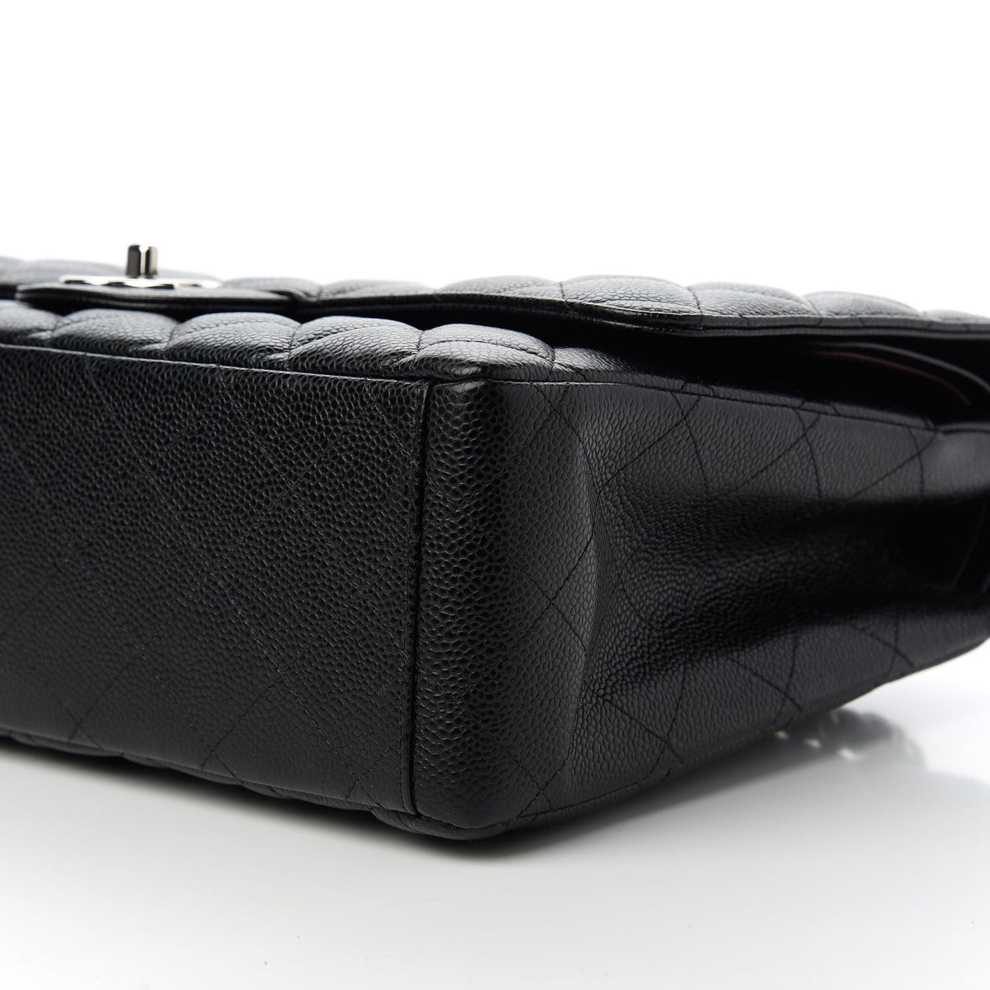 Caviar Quilted Maxi Double Flap Black