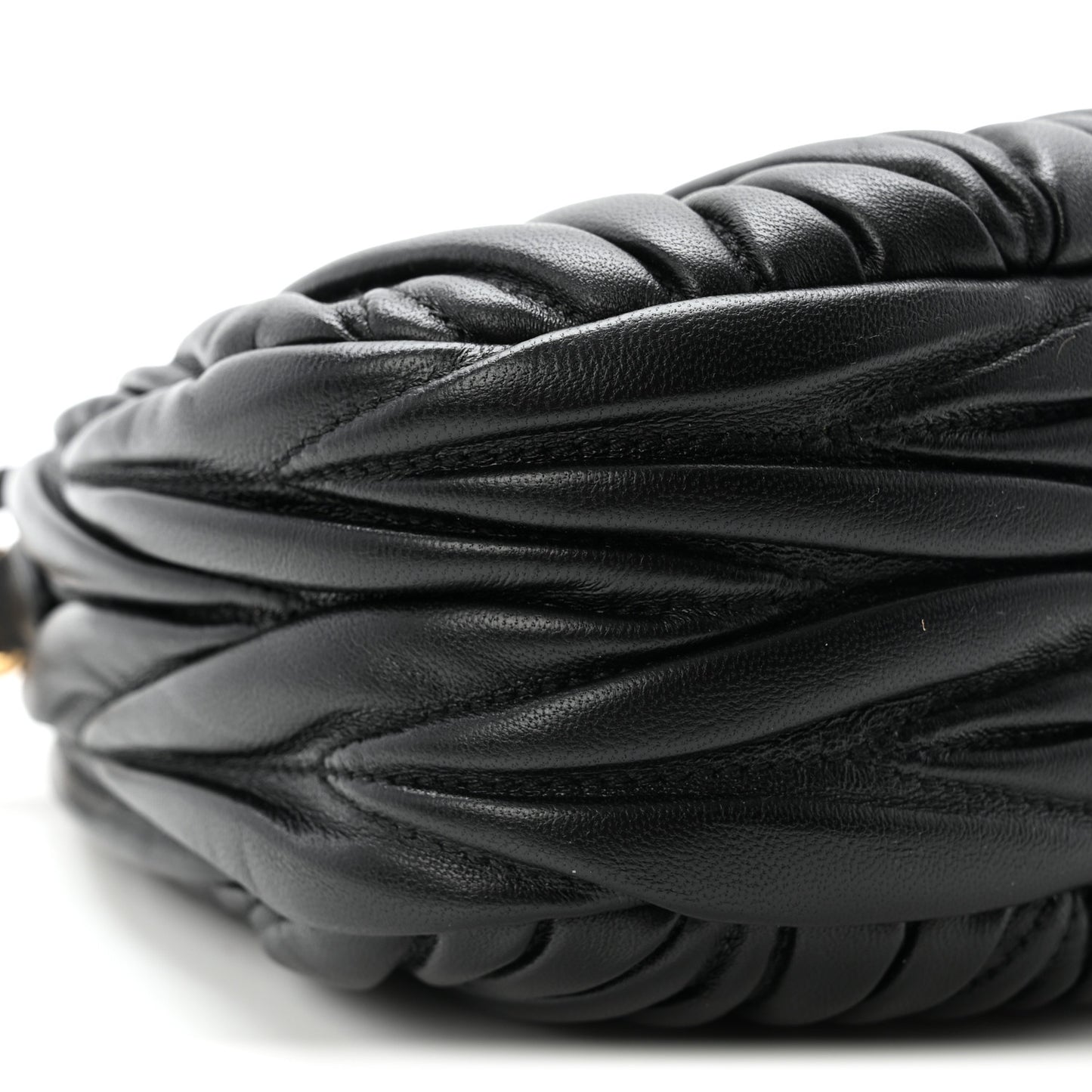 Nappa Matelasse Mini Wander Hobo Black