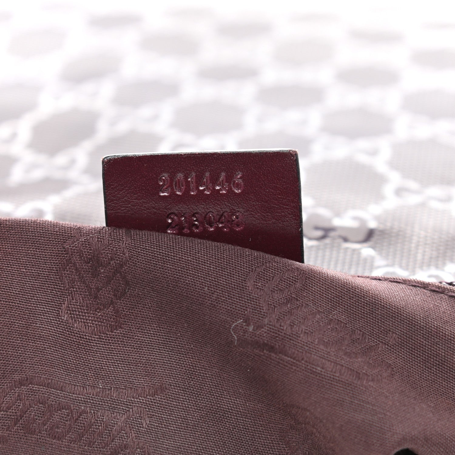 Gucci Imprime Monogram Small Flat Messenger Bag Bordeaux 7 of 11
