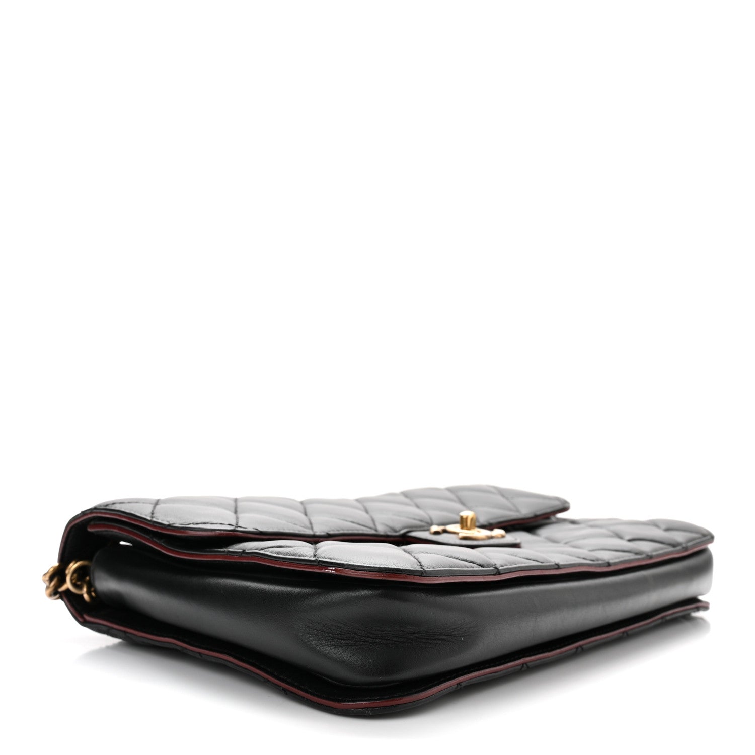 Chanel Calfskin Quilted Large Perfect Edge Flap Black 4 of 10