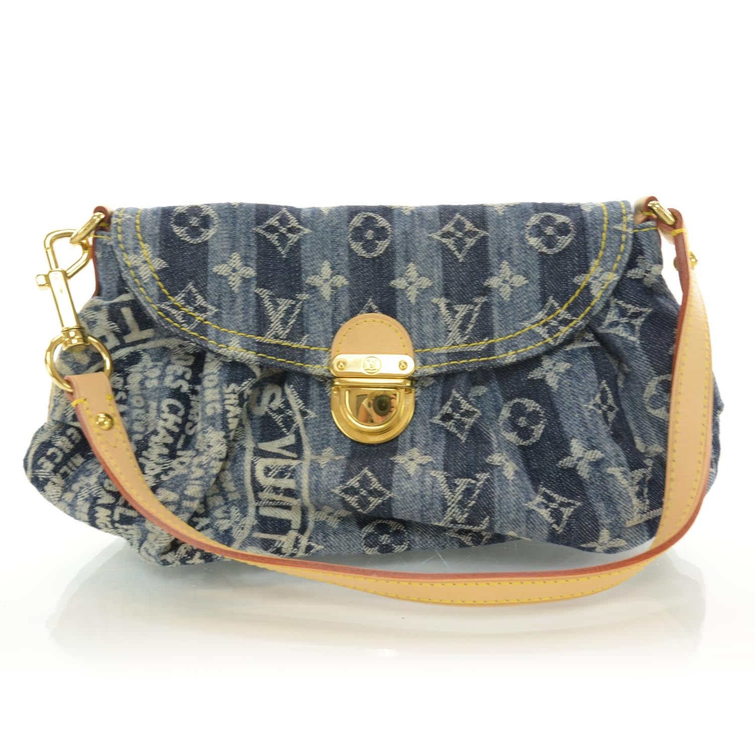 Louis Vuitton Denim Raye Mini Pleaty 1 of 7
