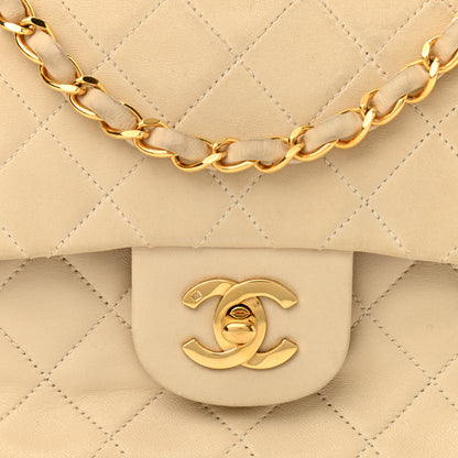 Chanel Lambskin Quilted Small Double Flap Beige 9 of 18