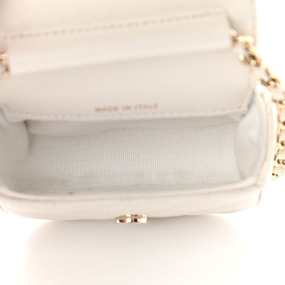 Chanel Caviar Quilted Mini Clutch With Chain White 5 of 12